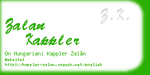 zalan kappler business card